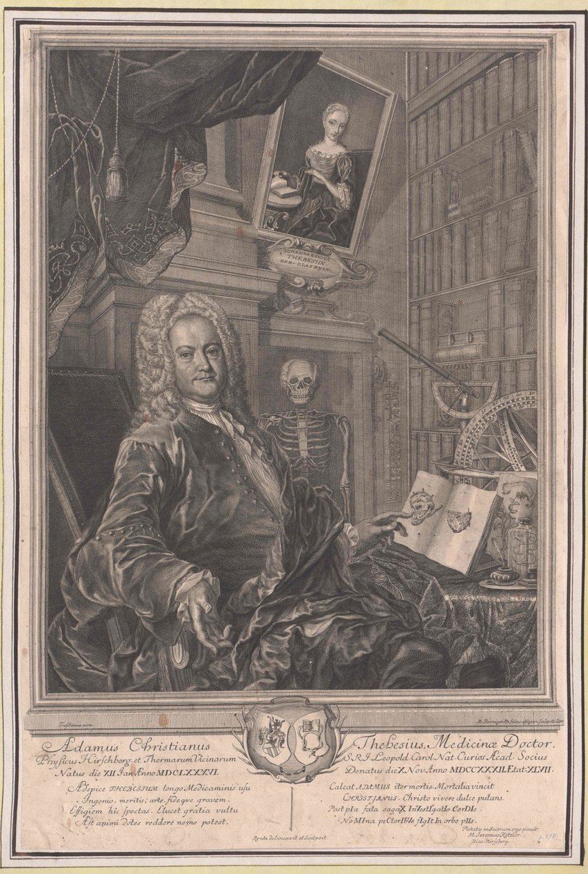 Adam Christian Thebesius af Artist Unknown