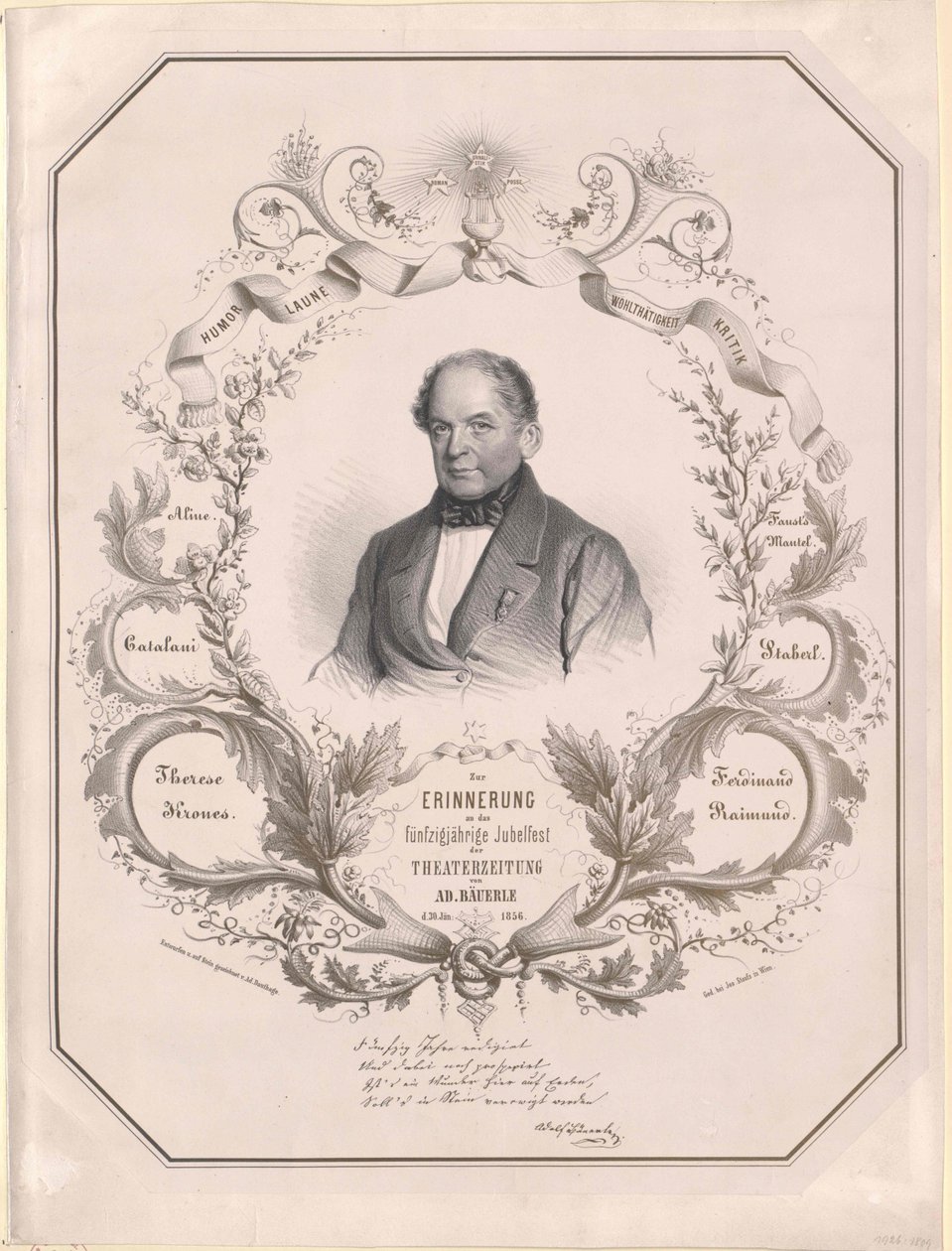 Adolf Baeuerle (tryk) af Artist Unknown