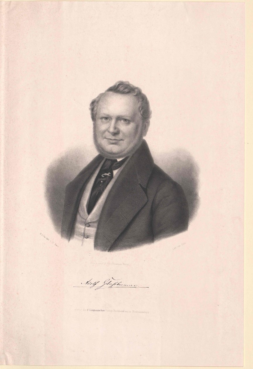 Adolf Glassbrenner af Artist Unknown