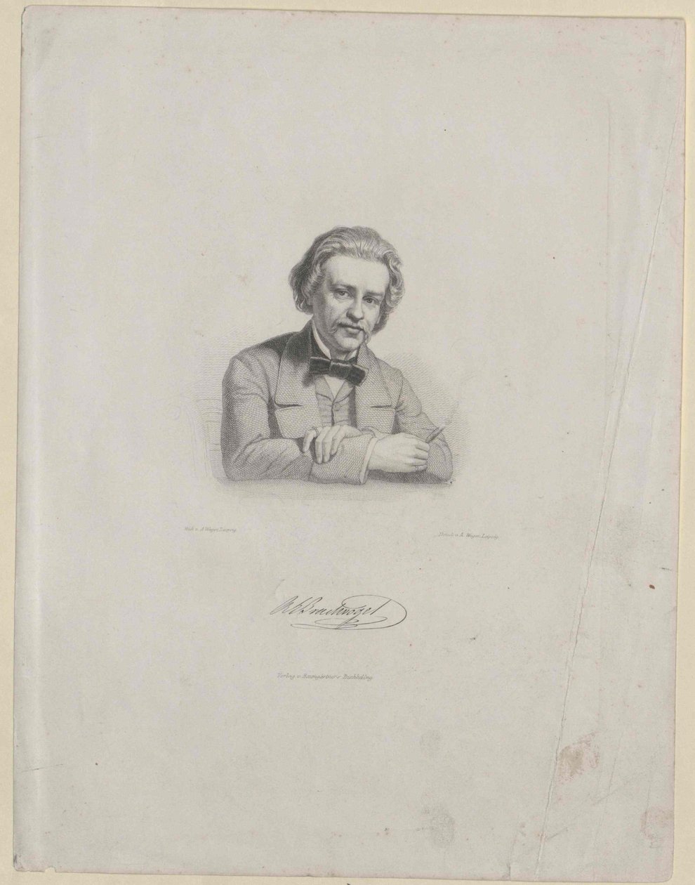Albert Brachvogel (print) af Artist Unknown