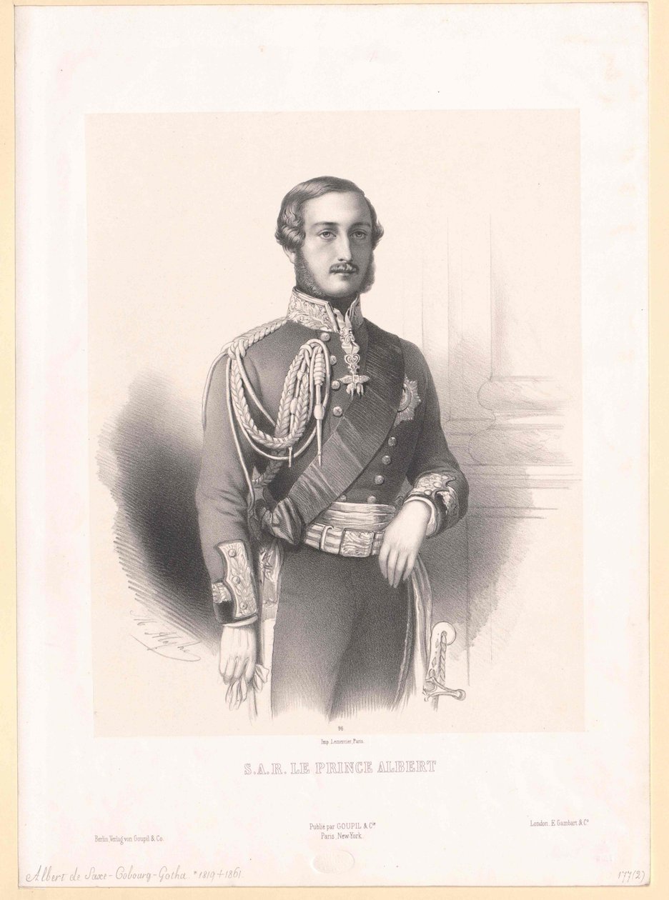 Albert, prinsgemal af England hertug af Sachsen prins af Sachsen-Coburg-Gotha af Artist Unknown