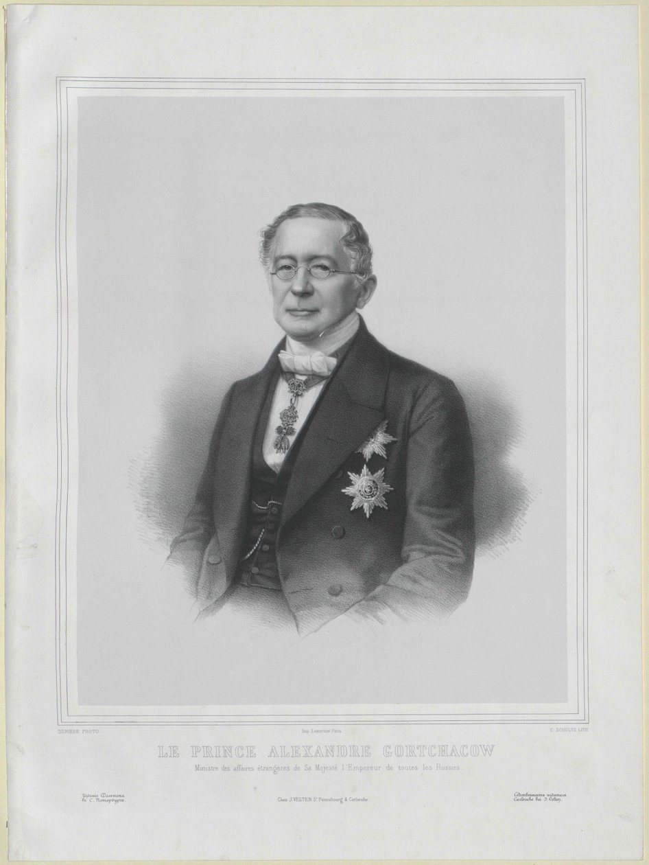 Alexander Mikhailovich greve Gorchakov af Artist Unknown