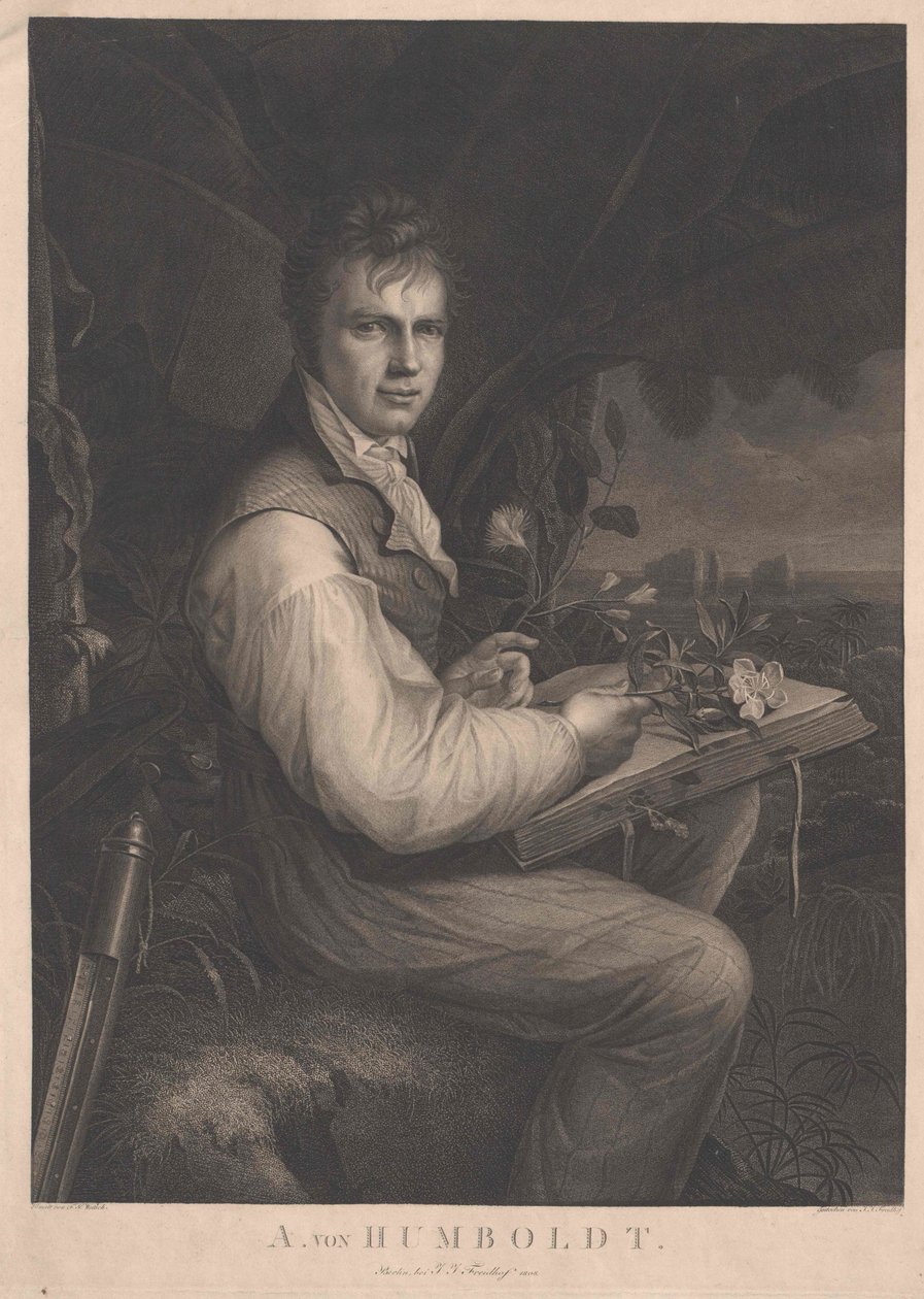 Alexander baron von Humboldt af Artist Unknown