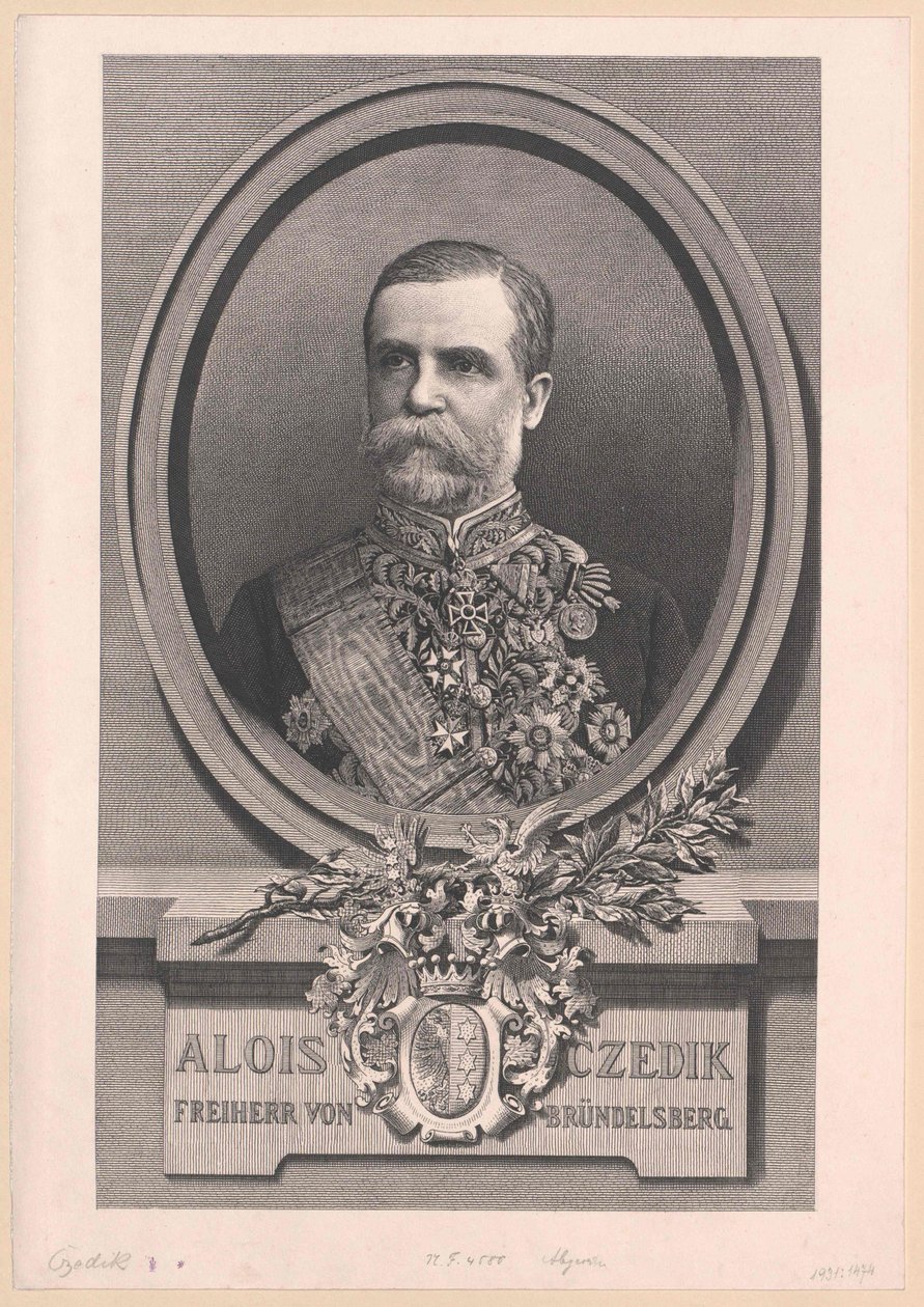 Aloysius Baron Czedik-Bruendelsberg (print) af Artist Unknown