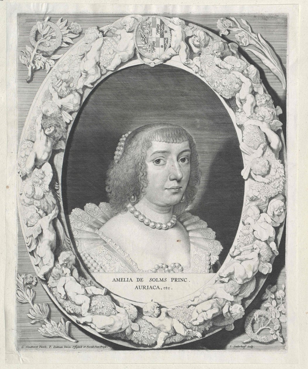 Amalie grevinde af Solms-Braunfels af Artist Unknown