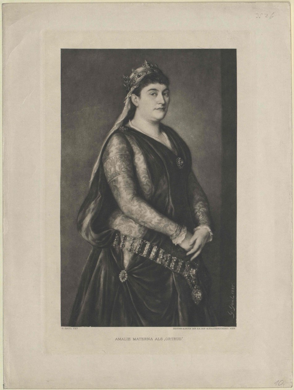 Amalie Materna af Artist Unknown