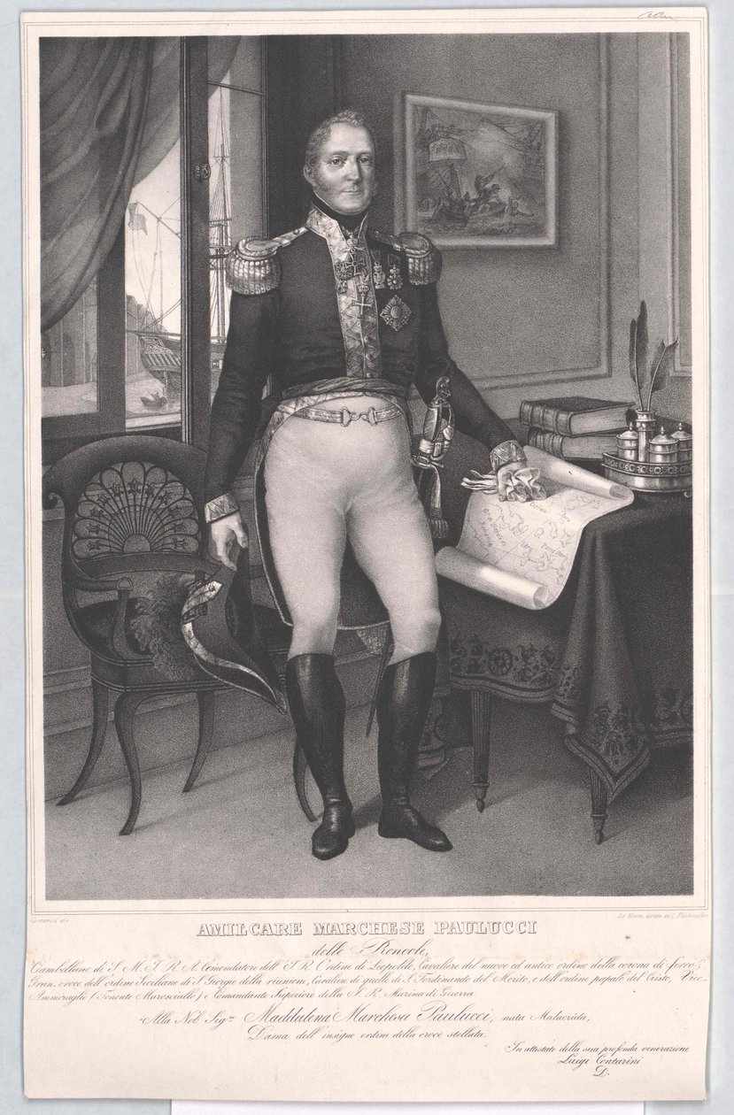 Amilcare Marquis Paulucci delle Roncole af Artist Unknown