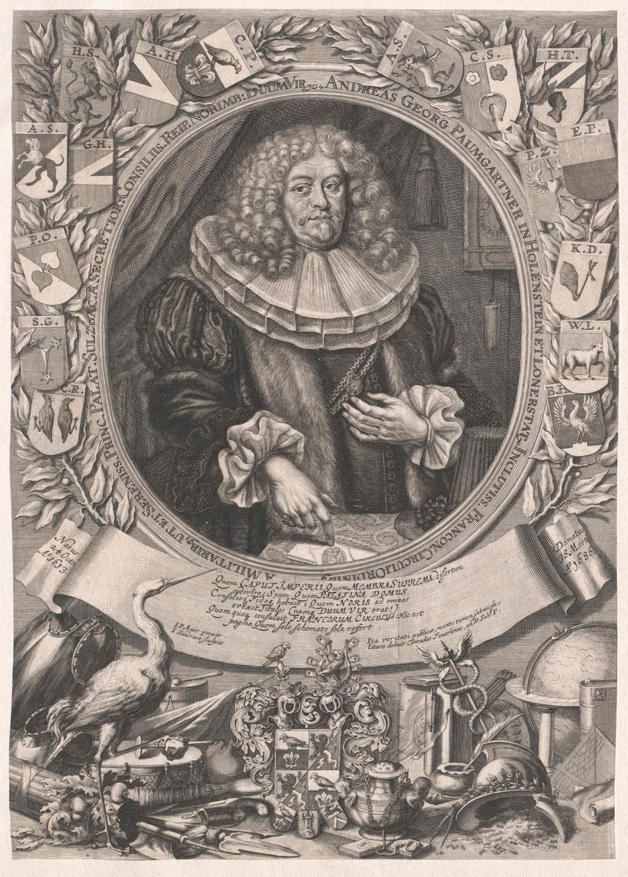 Andreas Georg Paumgartner af Holenstein og Lonnerstadt af Artist Unknown