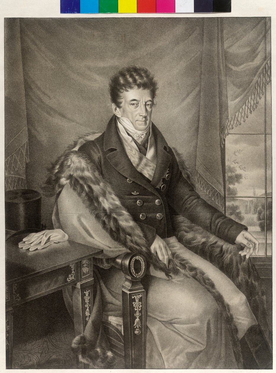 Andrei Kirillovich greve Razumovsky af Artist Unknown