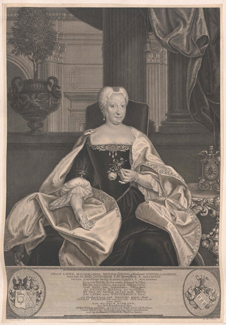 Anna Magdalene Engelland af Artist Unknown