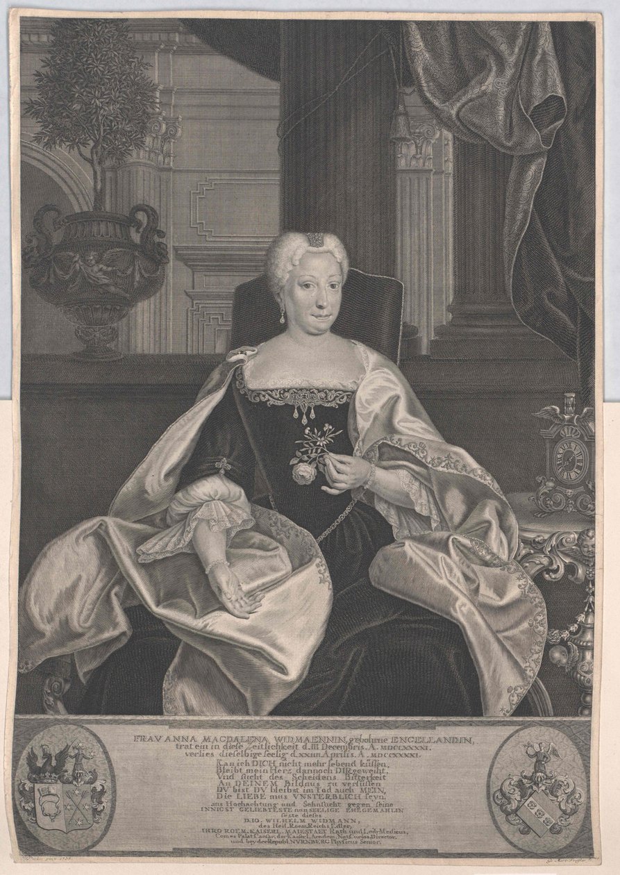 Anna Magdalene Engelland af Artist Unknown