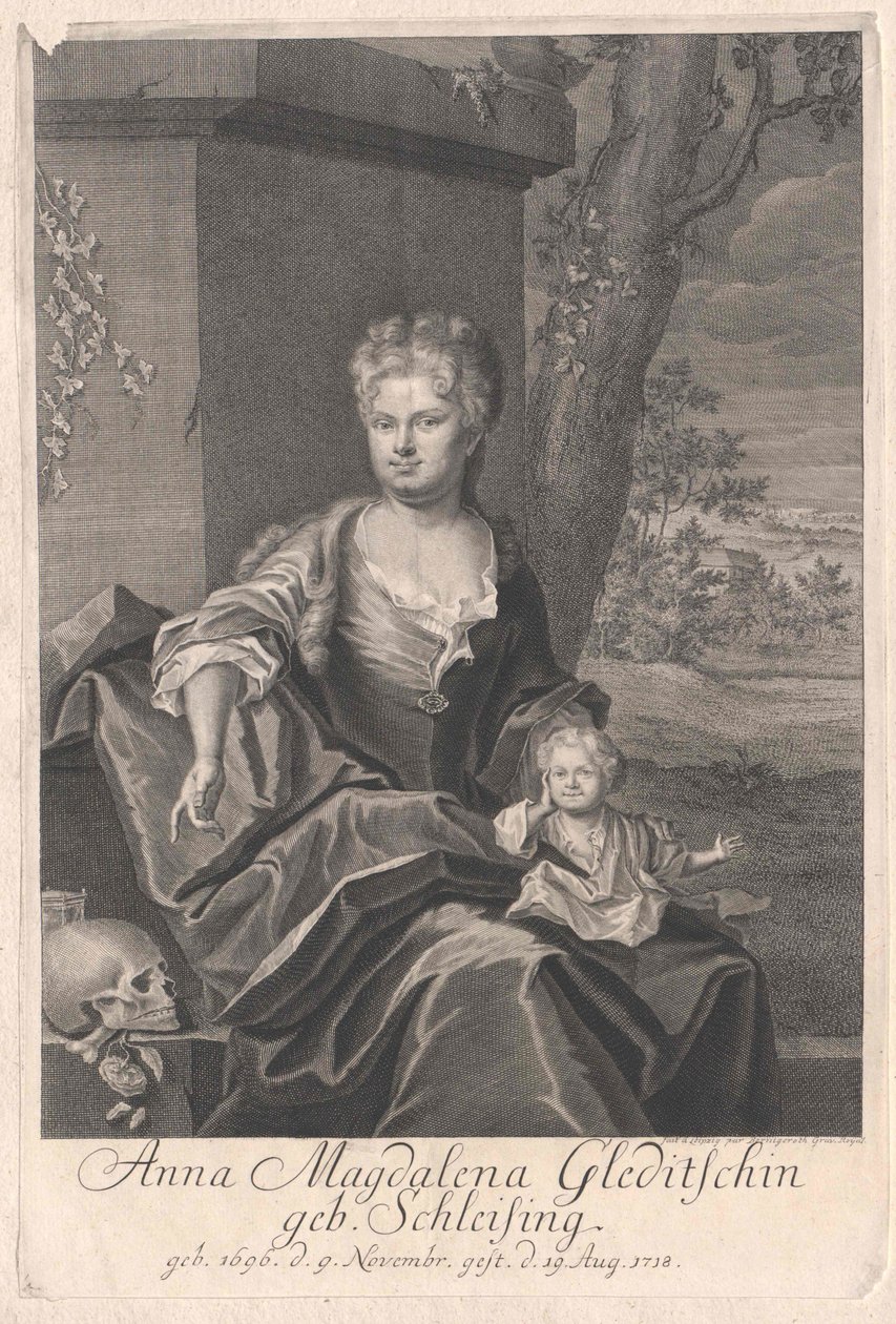 Anna Magdalene Schleising af Artist Unknown