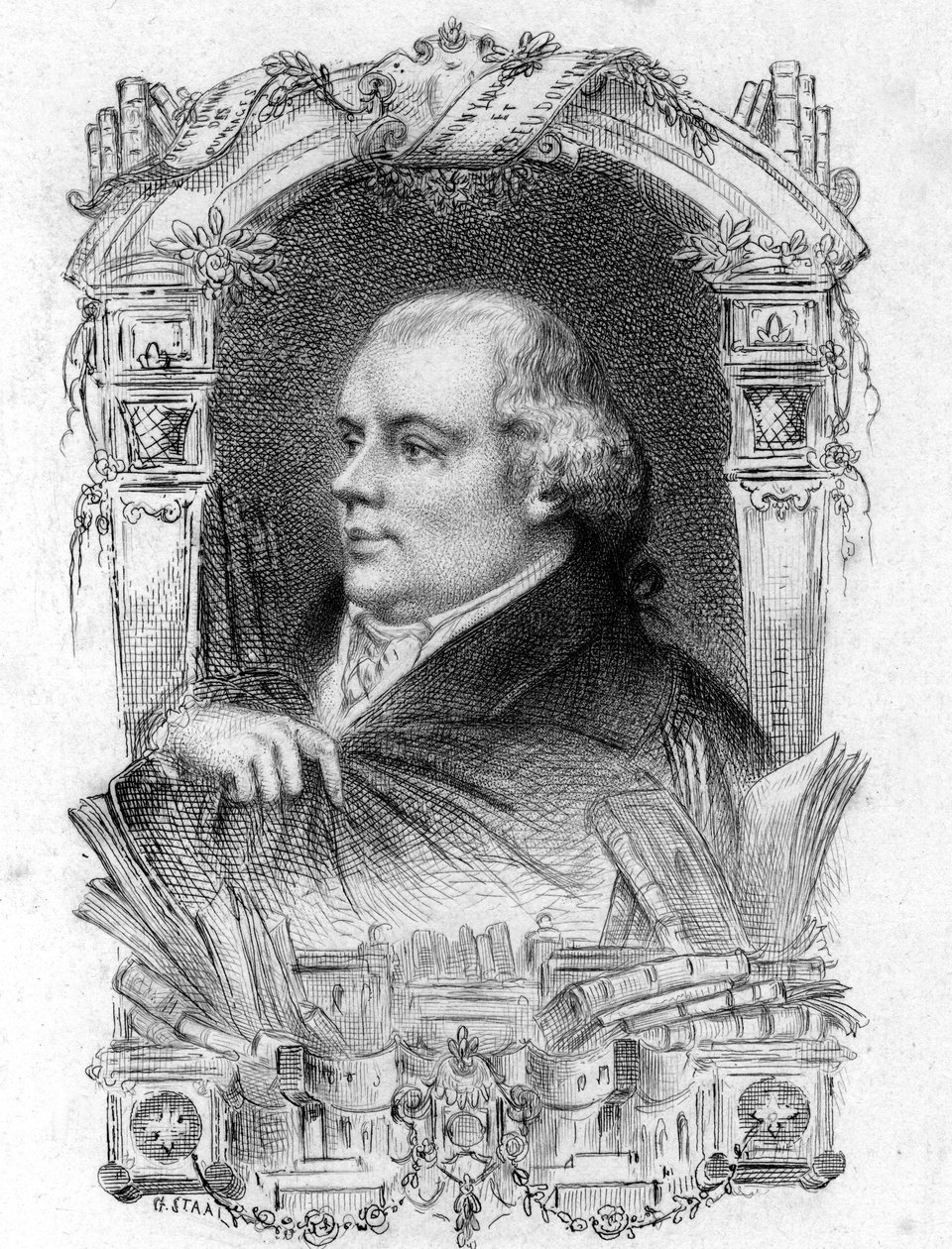 Antoine-Alexandre Barbier (1765 - 1825) Bibliotek og bibliotek Engelsk af Artist Unknown