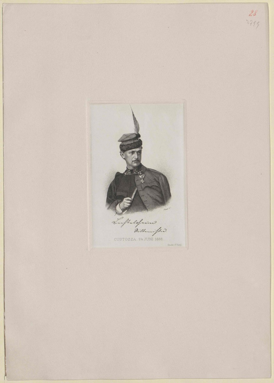 Anton Baron Bechtolsheim-Mauchenheim (print) af Artist Unknown