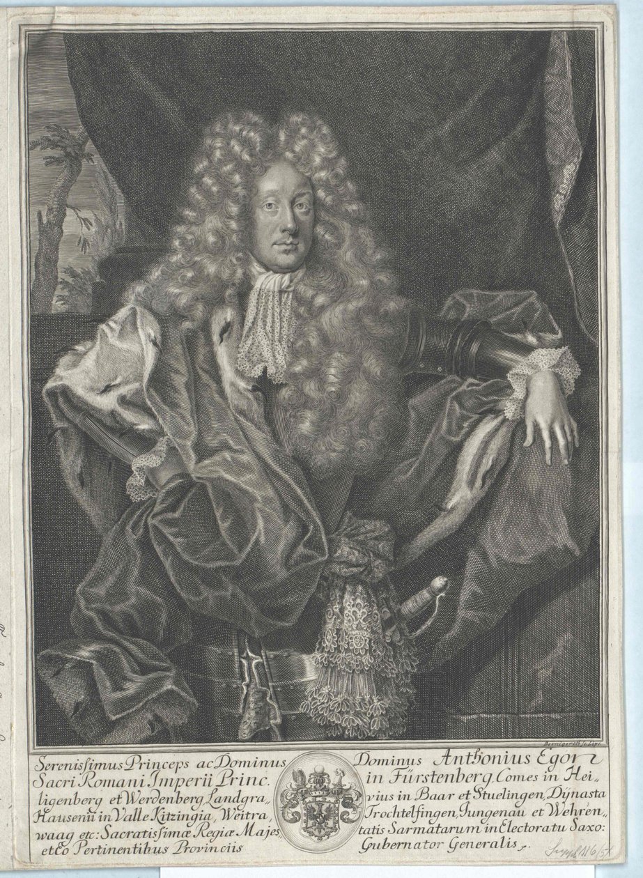 Anton Egon greve von Fürstenberg af Artist Unknown