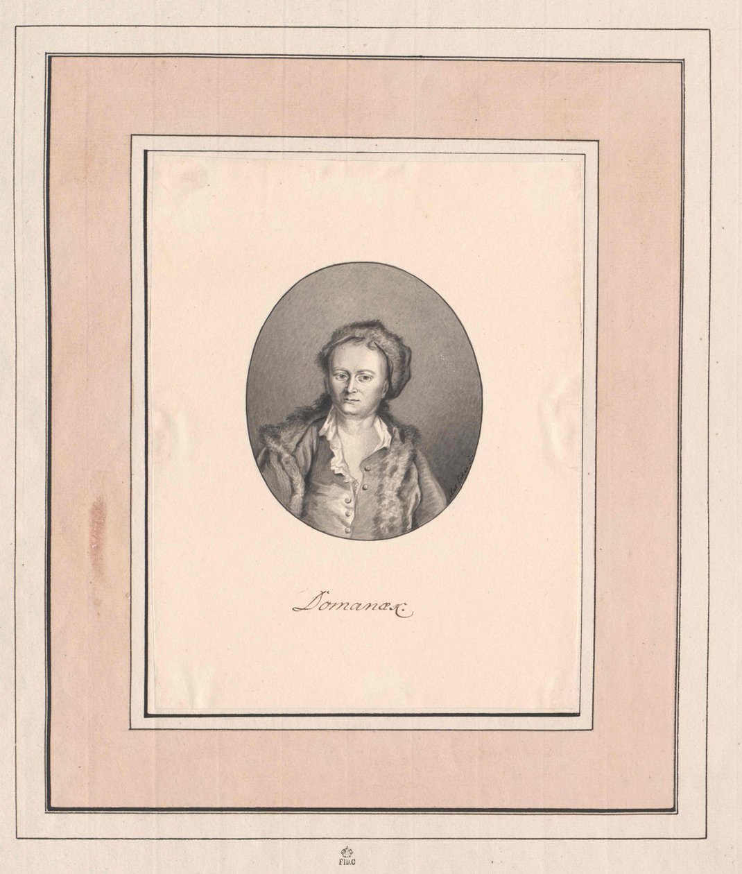Anton Matthew Joseph Domanoek (print) af Artist Unknown