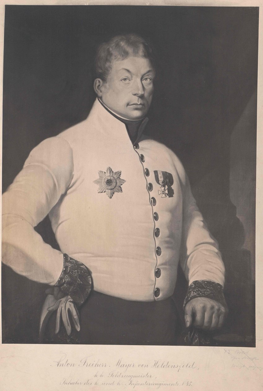 Anton baron Mayer von Heldensfeld af Artist Unknown