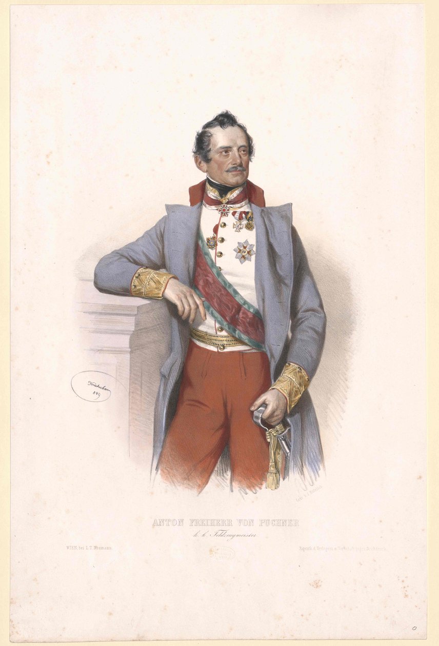 Anton baron Puchner af Artist Unknown
