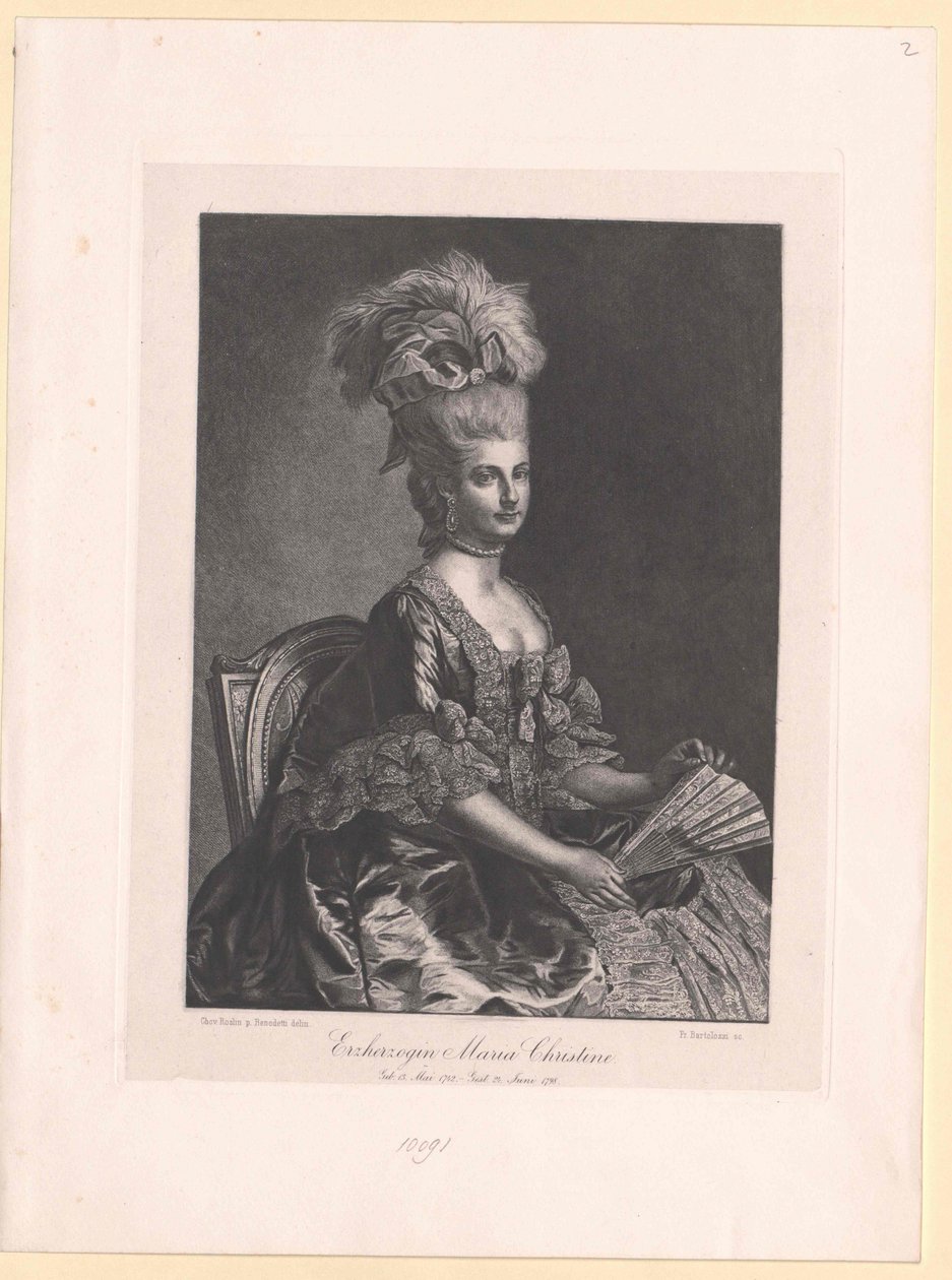 Ærkehertuginde af Østrig Marie Christine af Artist Unknown
