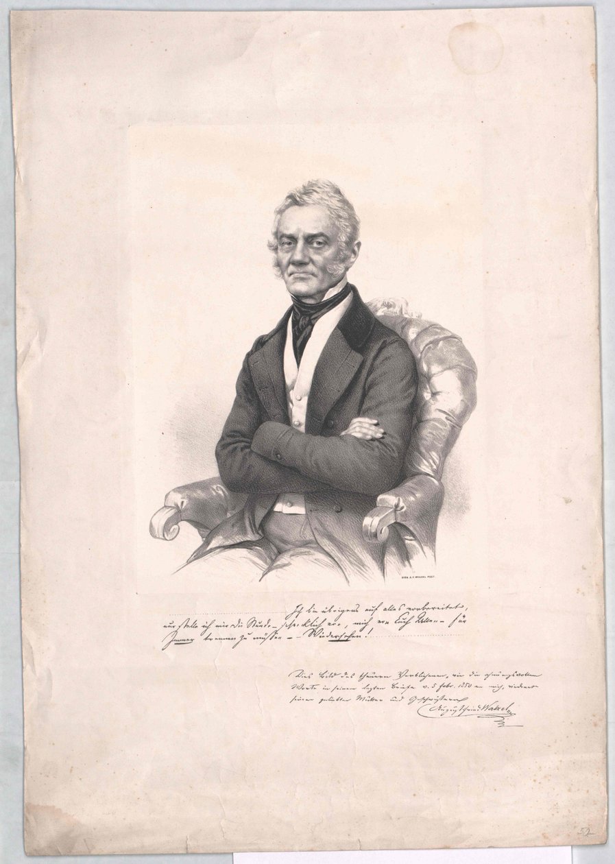 August Frederick Walzel af Artist Unknown