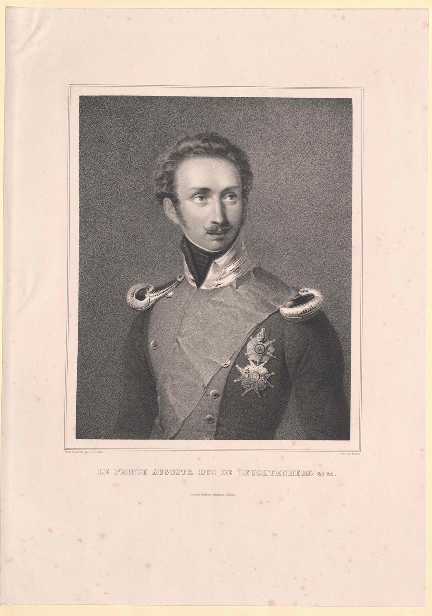 August hertug Leuchtenberg af Artist Unknown
