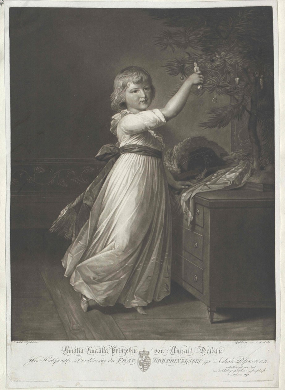 Auguste prinsesse Anhalt-Dessau af Artist Unknown