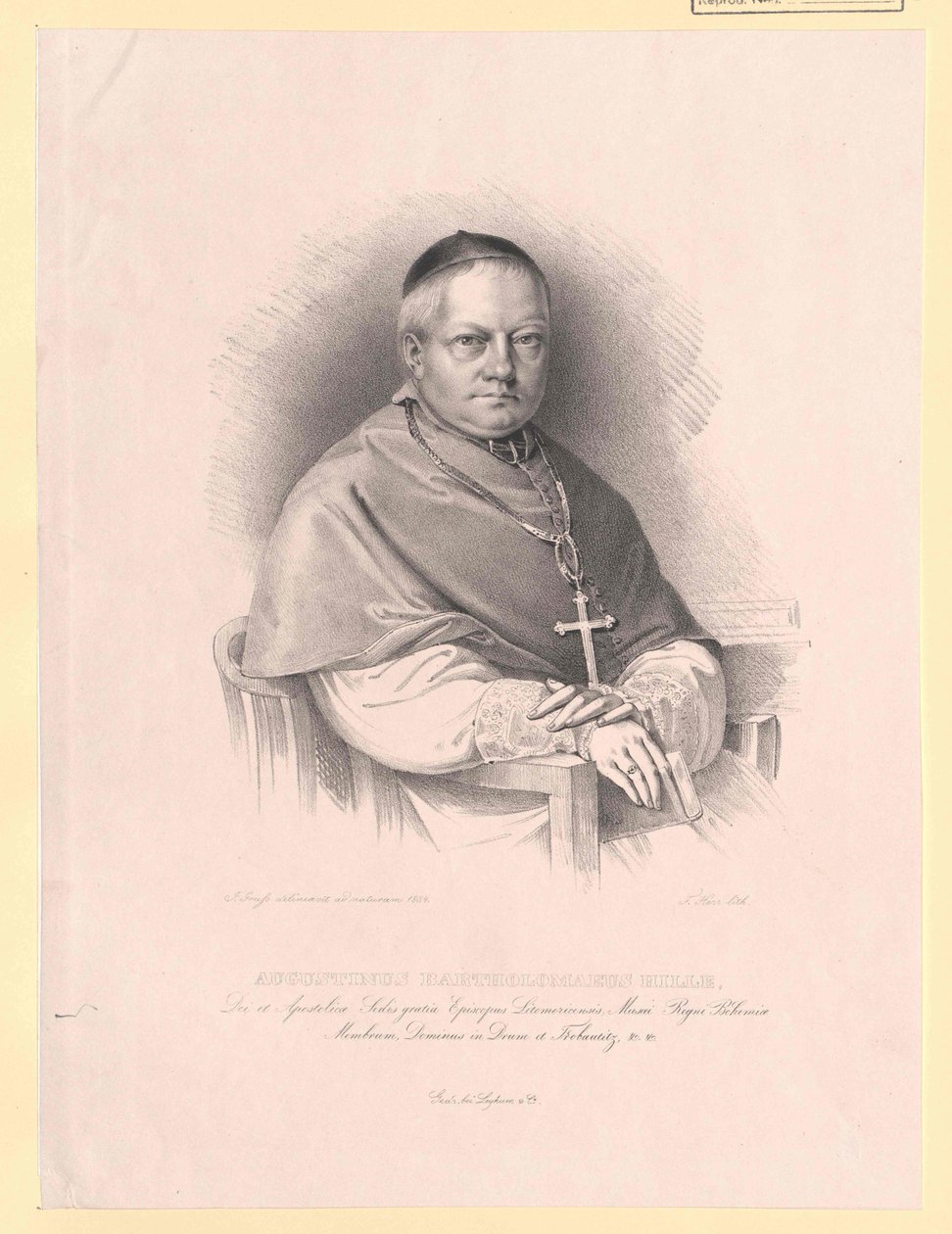 Augustin Bartholomæus Hille af Artist Unknown