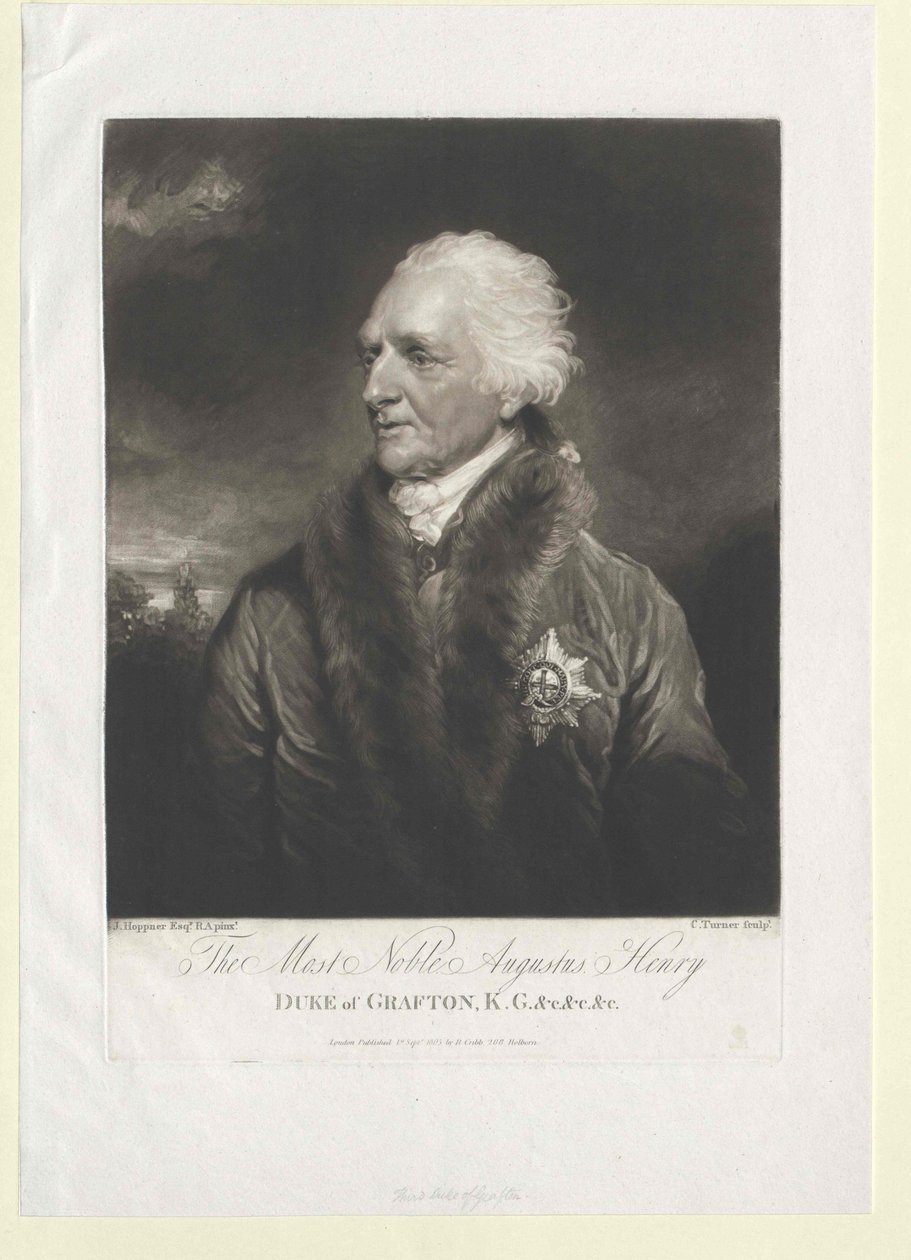 Augustus Henry Fitzroy hertug Grafton af Artist Unknown