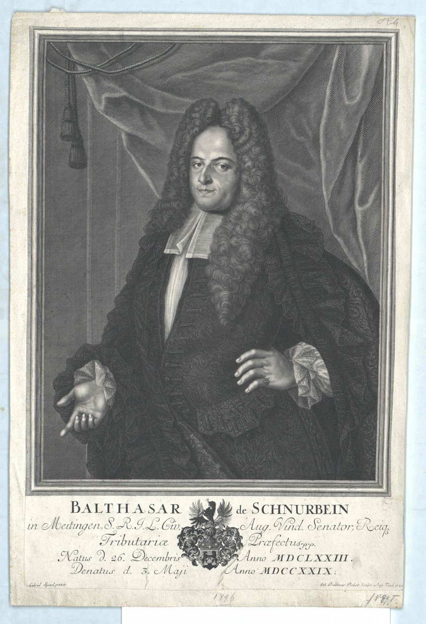 Balthazar Schnurbein von und zu Meitingen af Artist Unknown