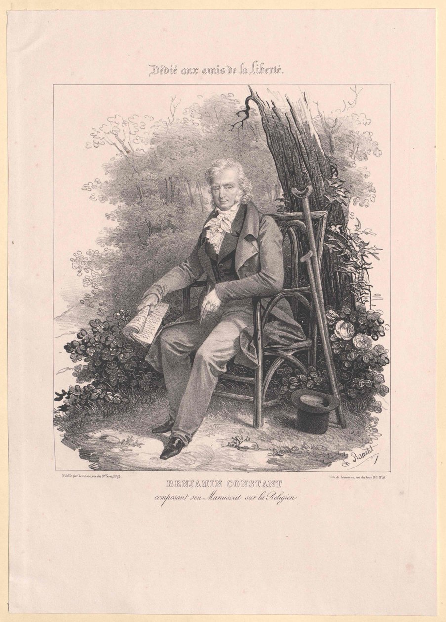 Benjamin Constant de Rebecque af Artist Unknown