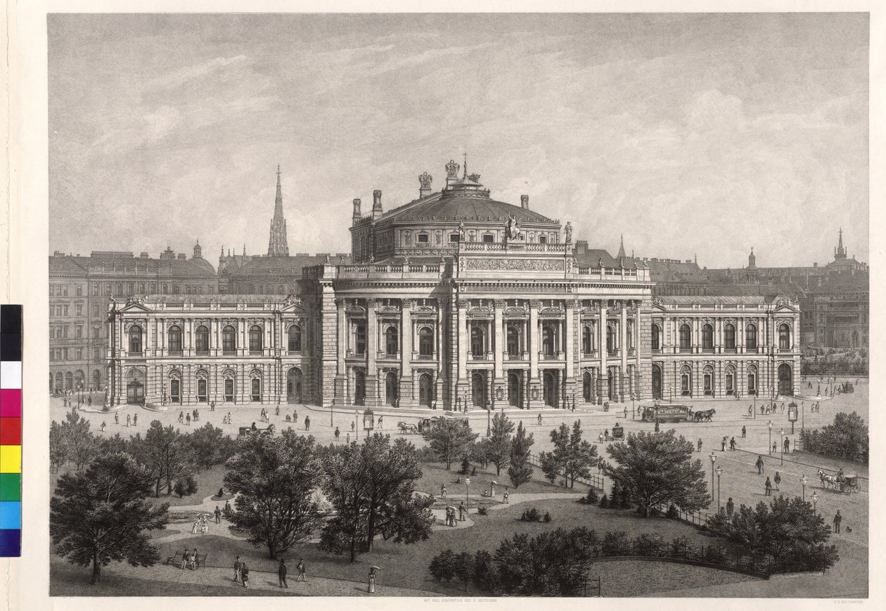 Burgtheater i Wien af Artist Unknown