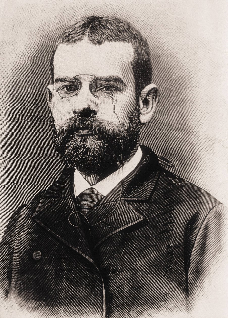 CLARIN, Leopoldo Alas y Urena, også kaldet (1852-1901). Spansk forfatter. Gravering af Artist Unknown