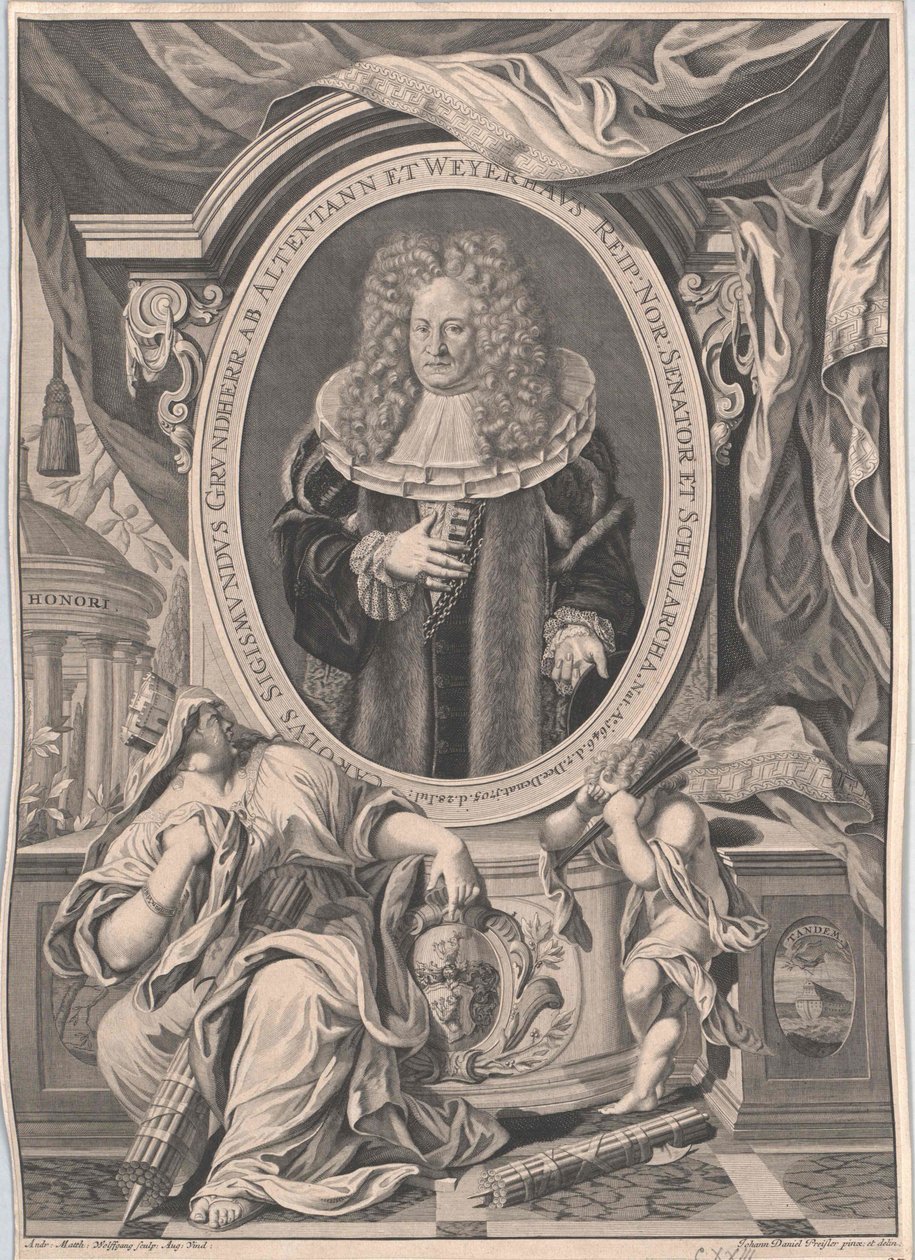 Carl Sigismund herre over herregården von Altenthann og Weyherhaus af Artist Unknown