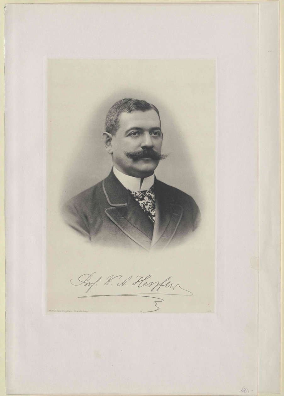 Charles August Herzfeld (print) af Artist Unknown