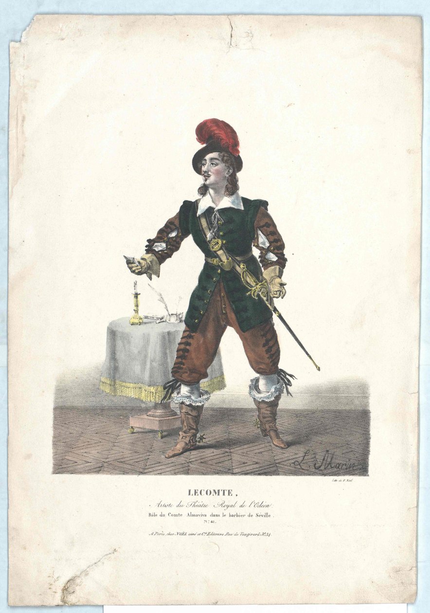 Charles Horace Badun Lecomte af Artist Unknown