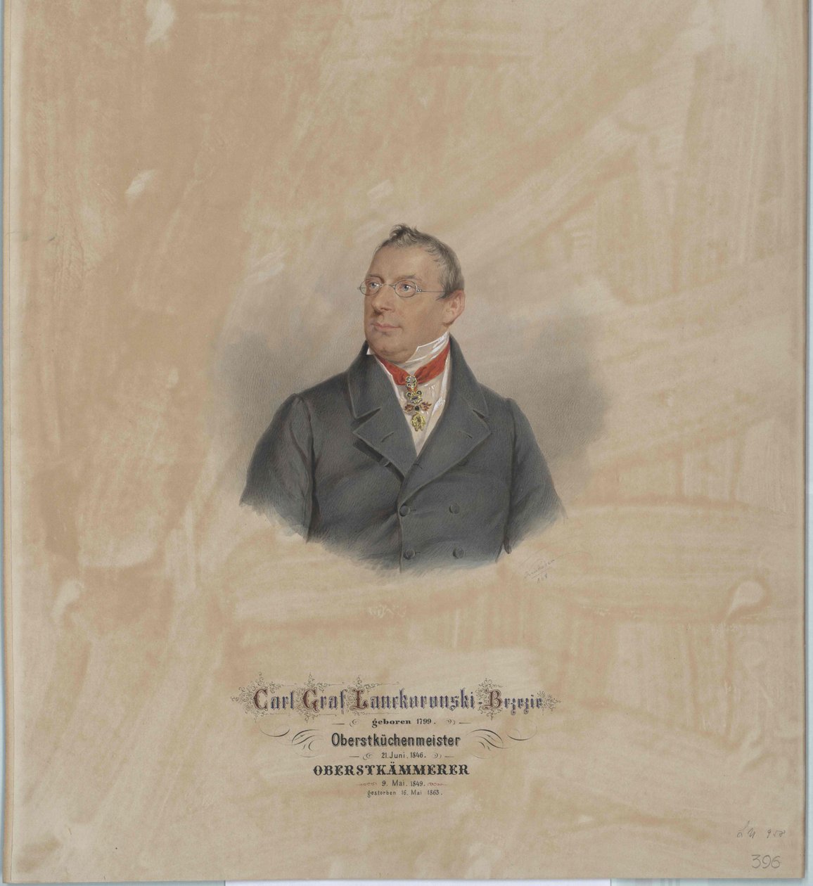 Charles greve Lanckoronski-Brzezie af Artist Unknown