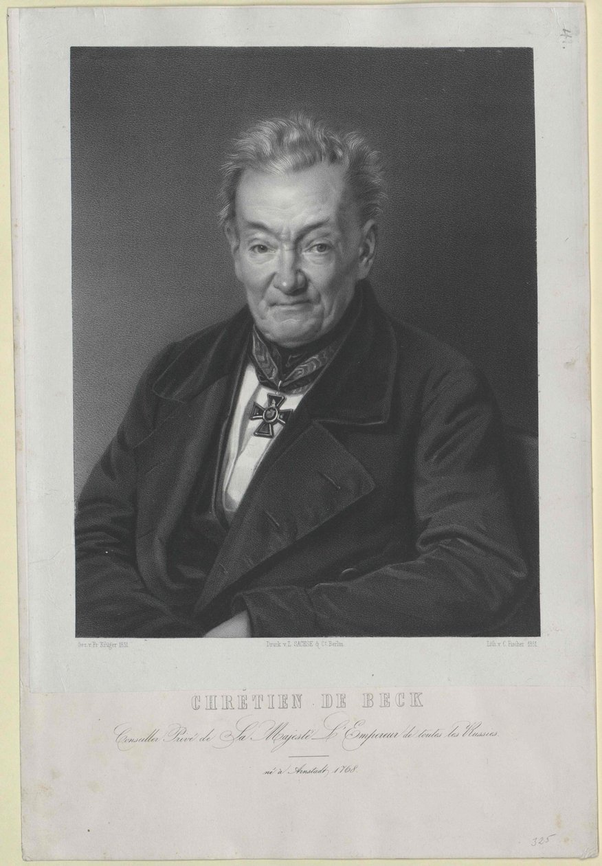 Christian von Beck af Artist Unknown