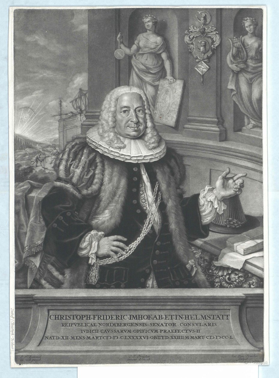 Christoph Frederick Imhof af Artist Unknown