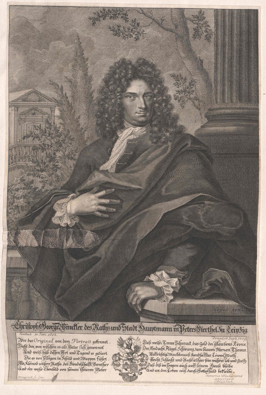 Christoph George Winckler af Artist Unknown