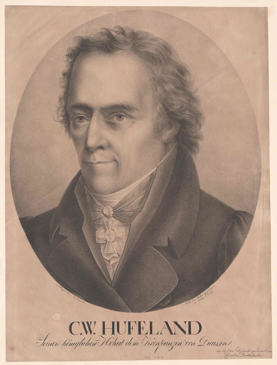 Christoph Wilhelm Hufeland af Artist Unknown