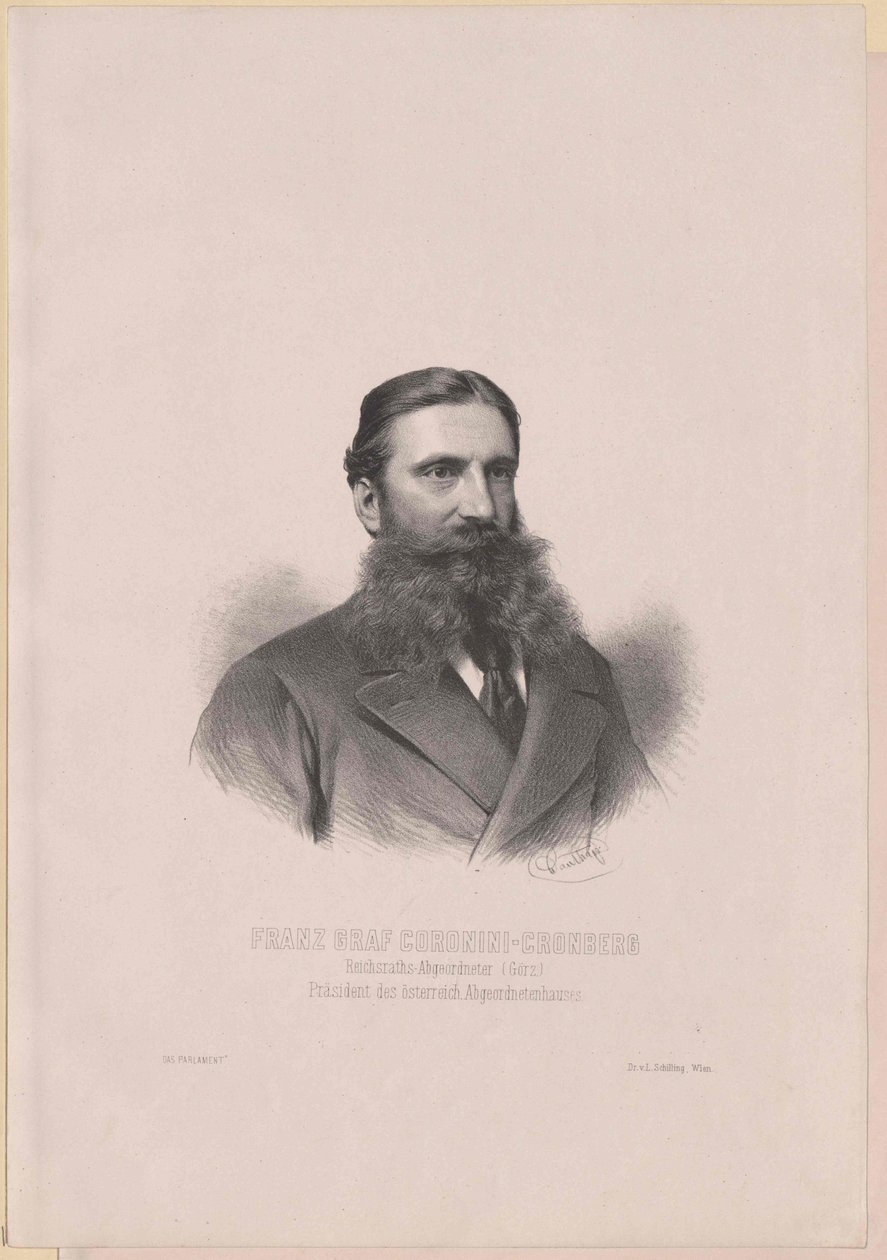 Coronini-Cronberg, Franz Graf (print) af Artist Unknown