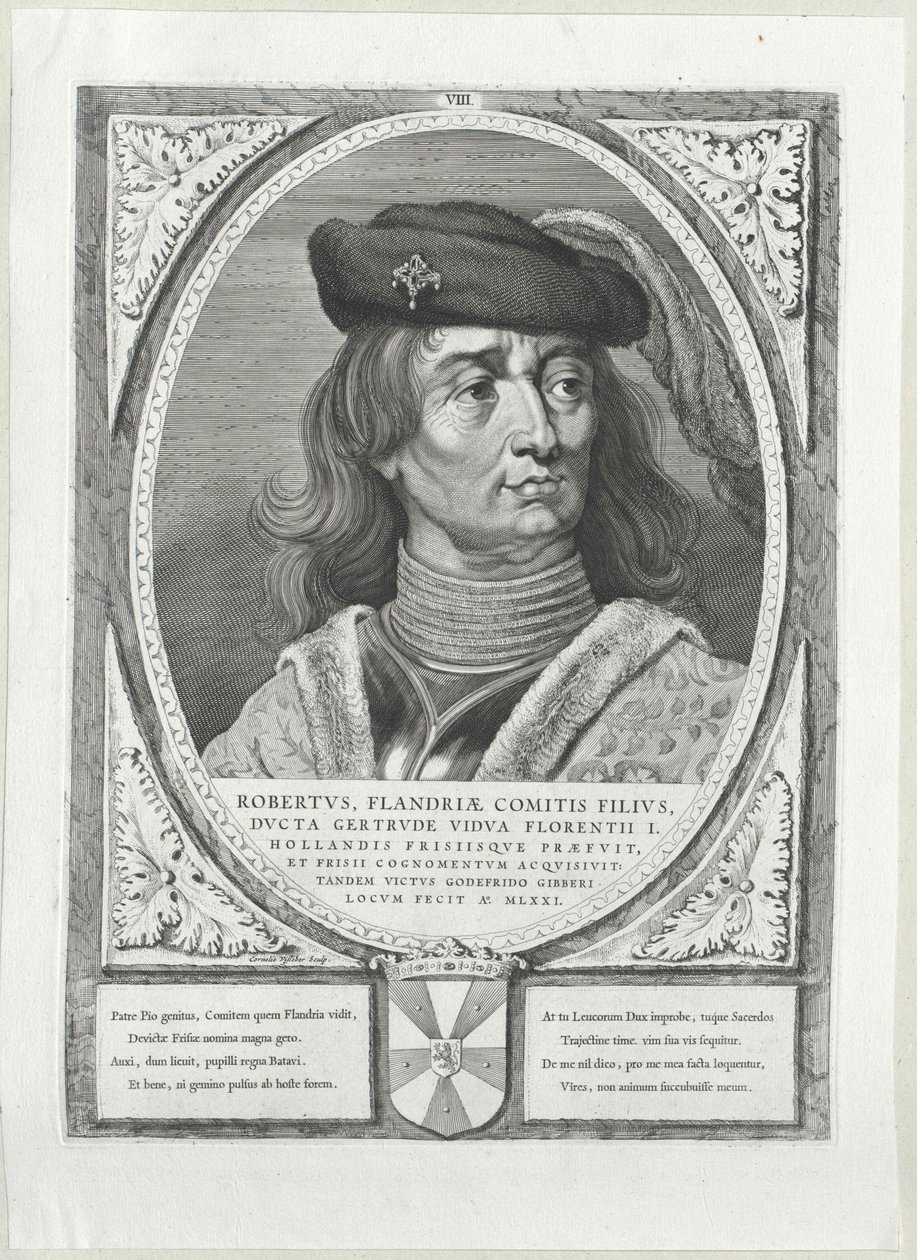 Greve af Flandern Robert I af Frisland af Artist Unknown