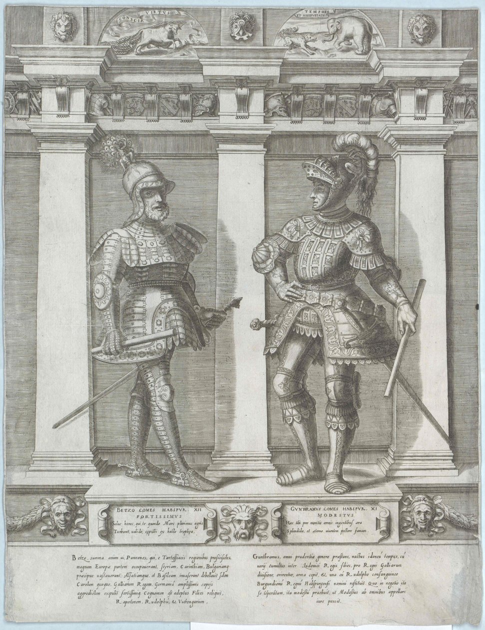 Greve af Habsburg Guntram den Rige af Artist Unknown