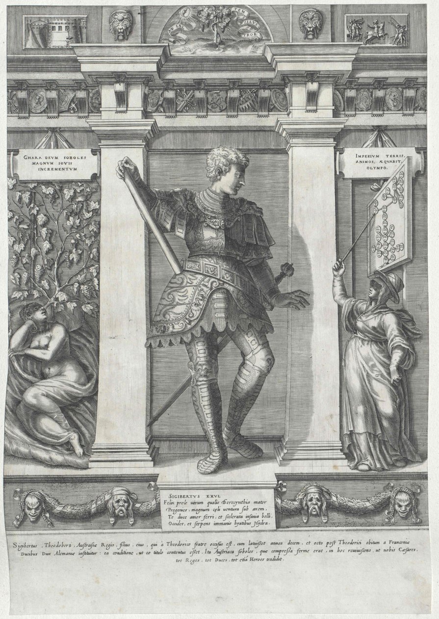 Greve af Habsburg Sigebert af Artist Unknown