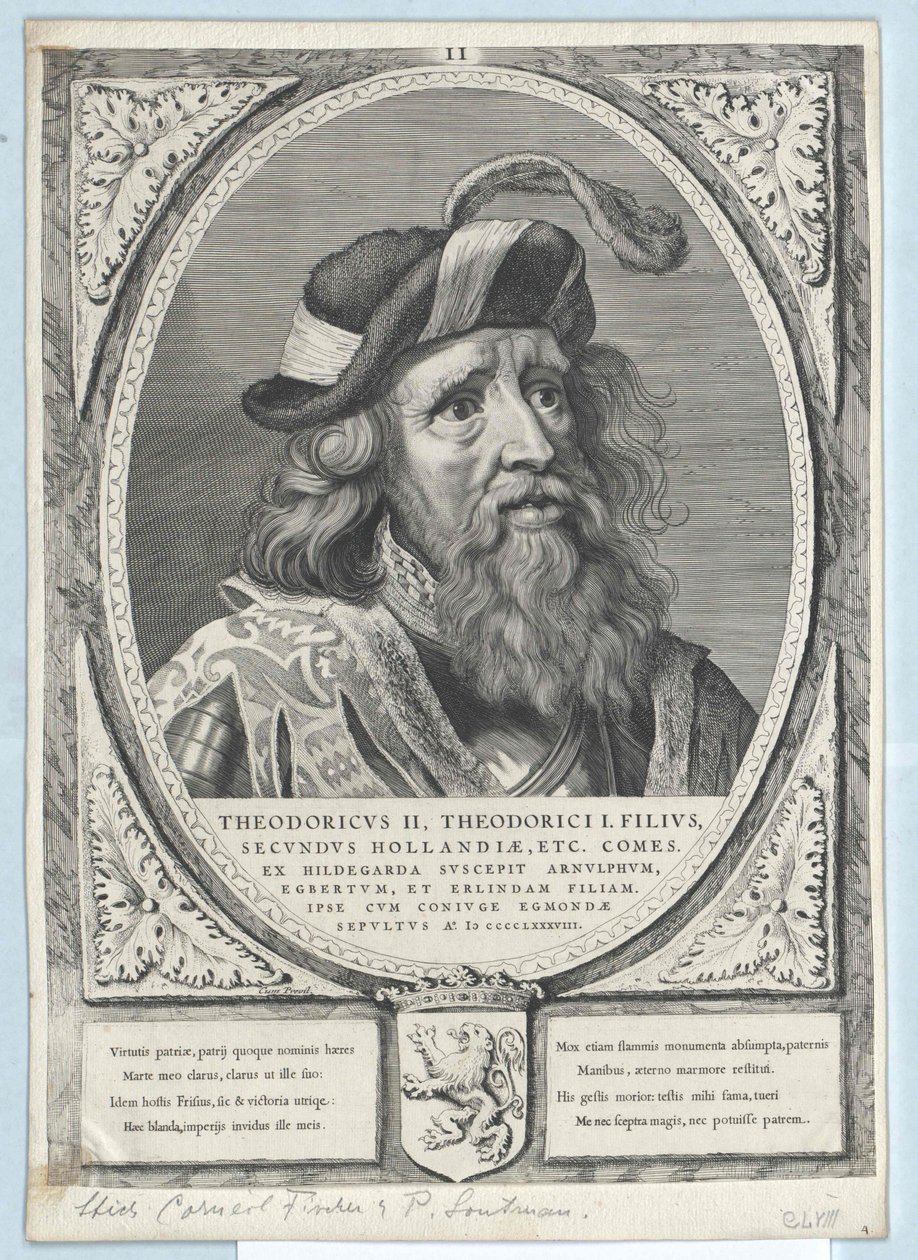 Greve af Holland Dietrich II (print) af Artist Unknown