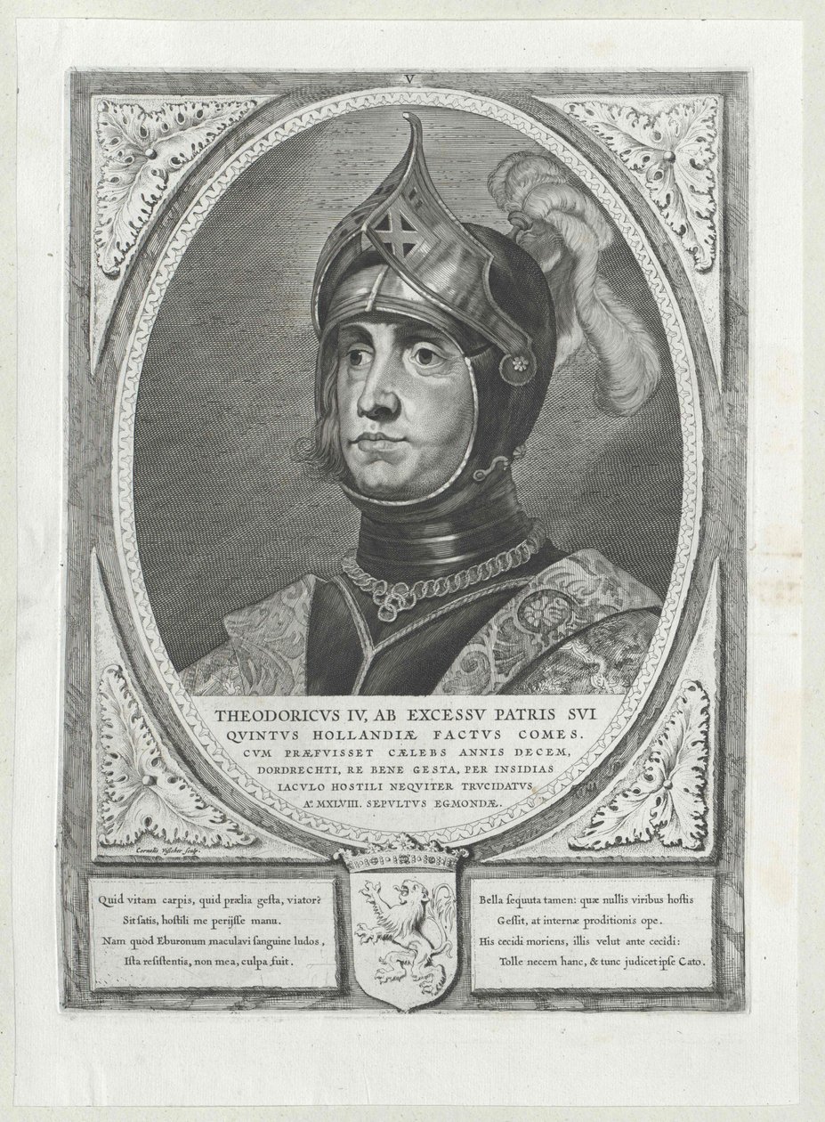 Greve af Holland Dietrich IV (print) af Artist Unknown