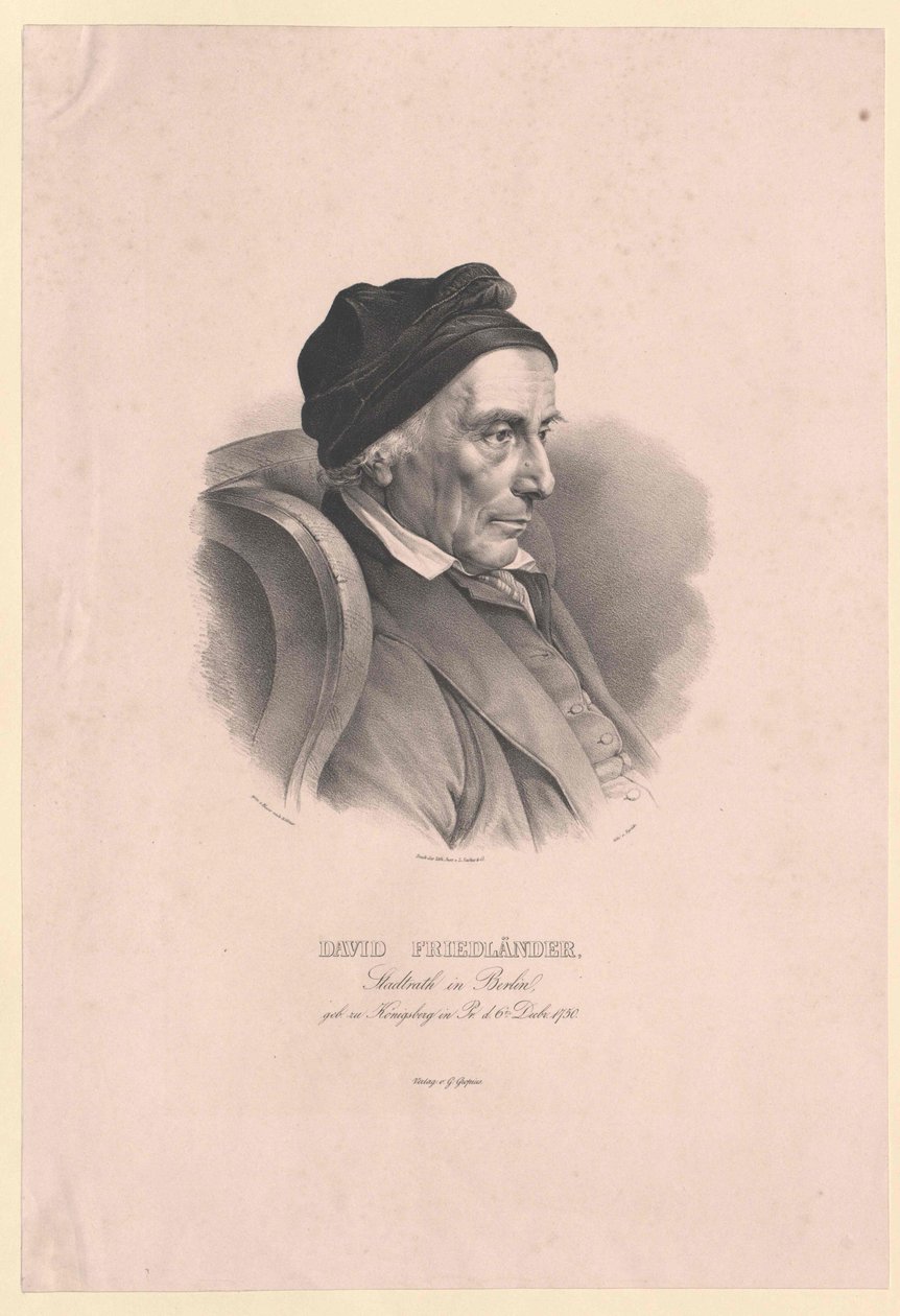 David Friedlaender (print) af Artist Unknown