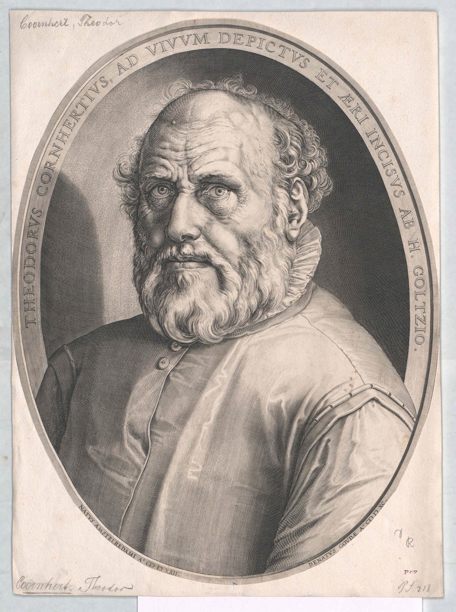 Dirck Volckertszoon Coornhert af Artist Unknown