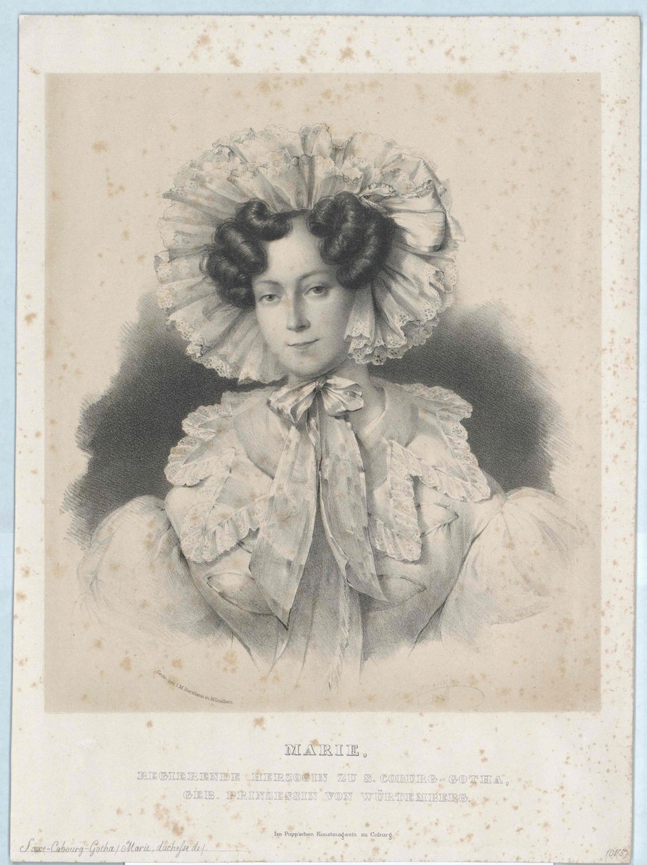Hertuginde af Württemberg Marie af Artist Unknown