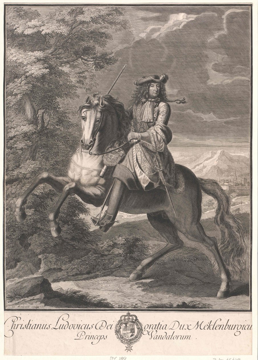 Hertug af Mecklenburg-Schwerin Christian Louis I af Artist Unknown